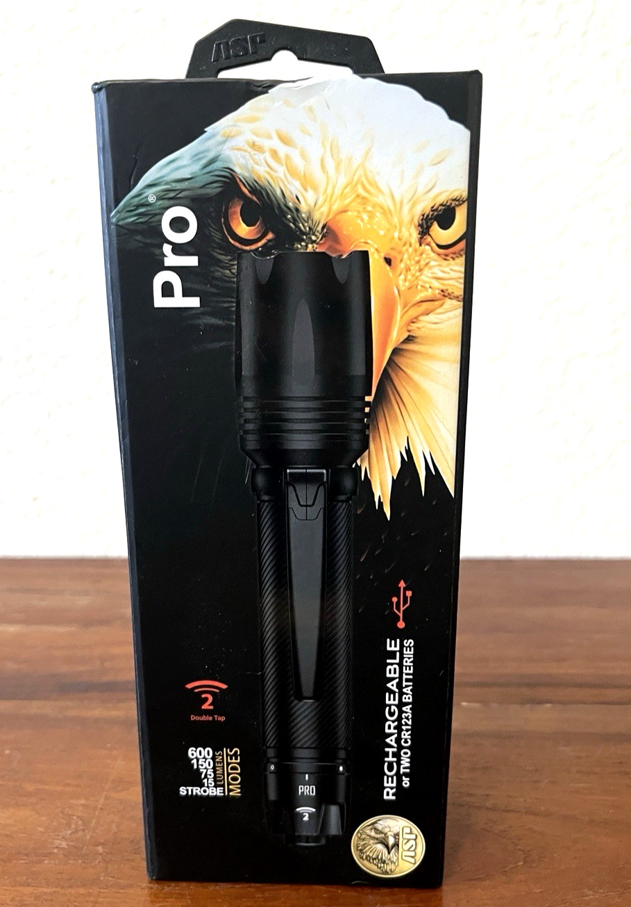 ASP Flashlight PRO Rechargeable 35730 600 Lumens Retractable Cord
