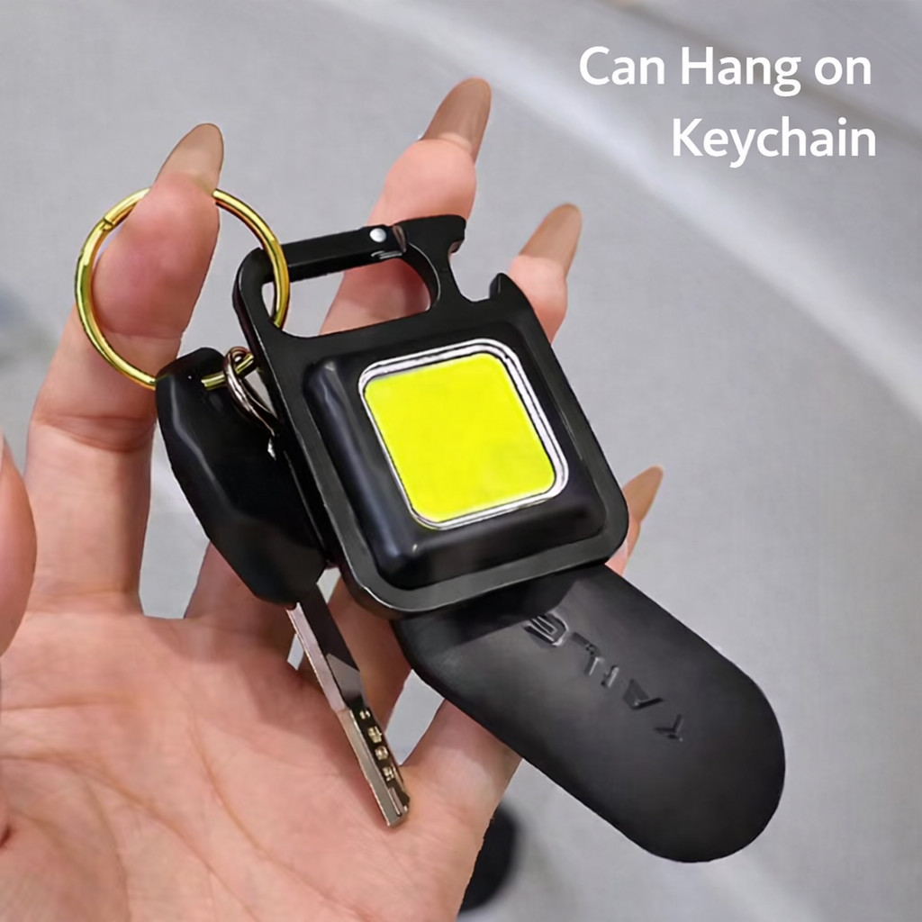 Keychain Flashlight COB LED Mini Work Light with Bottle Opener Portable手电筒便携应急旅行