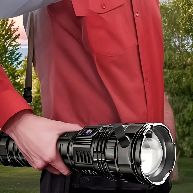Rechargeable 990000LM LED Flashlight Tactical Police Super Bright Torch Zoomable