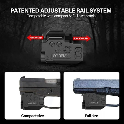 SOLOFISH 500lm Pistol Light and Purple/Infrared (IR)/Green Blue Beam Combo