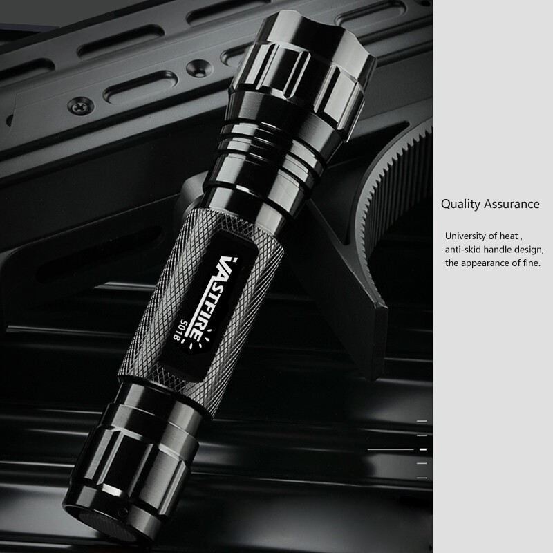 Powerful LED Flashlight Hunting Light Night Torch Scope Mount w/ Side 20mm Rail