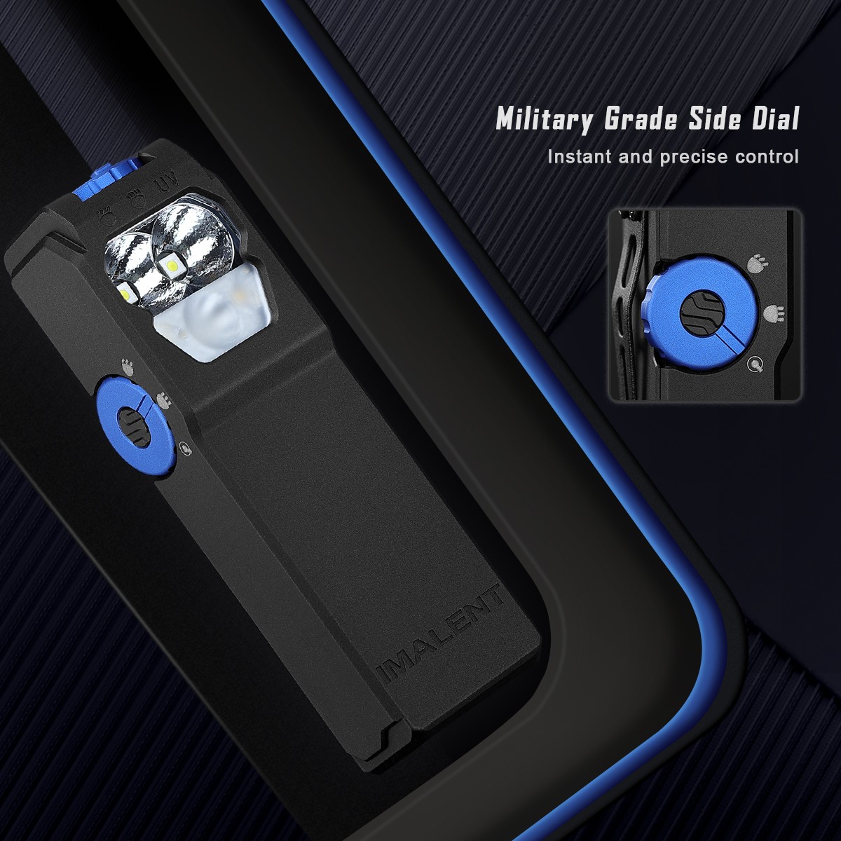 IMALENT GR36 EDC Flashlight 2800LM Long Beam UV Warm Light Magnetic Rechargeable