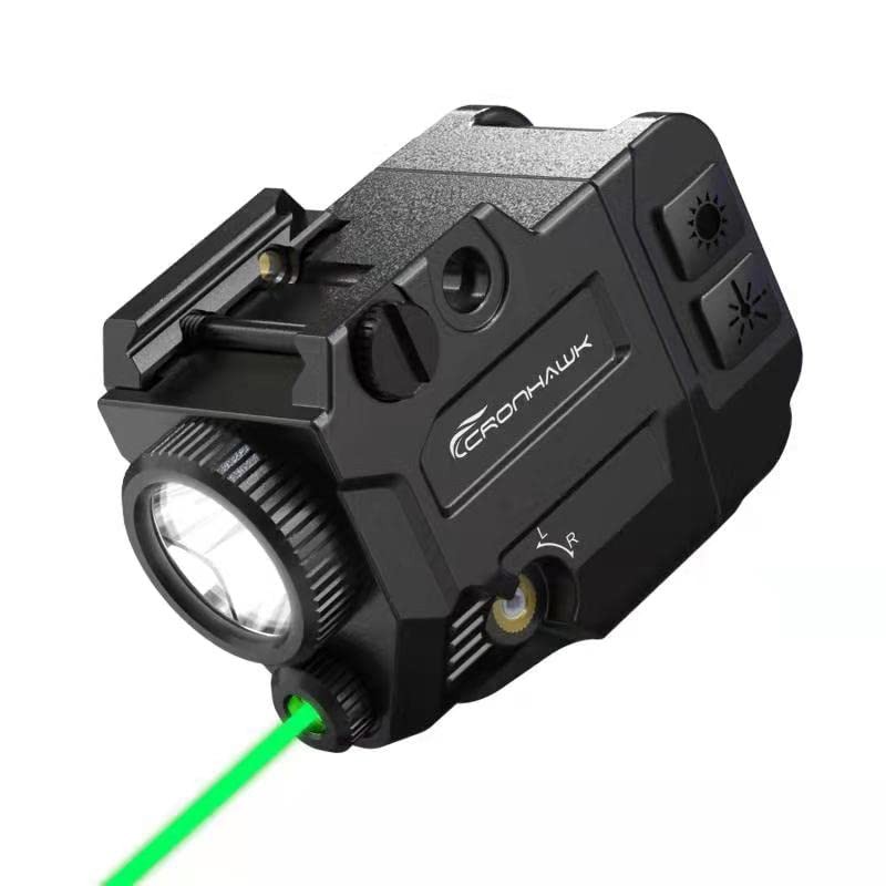 500 Lumens Tactical Weapon Flashlights Laser Sight – Rail-Mounted Light and G…
