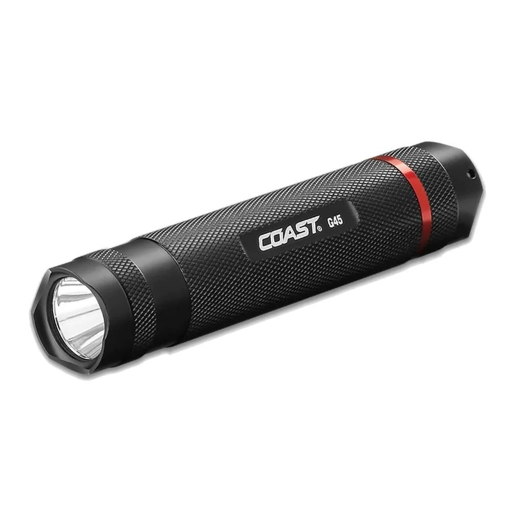 385 Lumens G45 Fixed Focus FlashLight Battery Powered Torch Storm Proof Coast