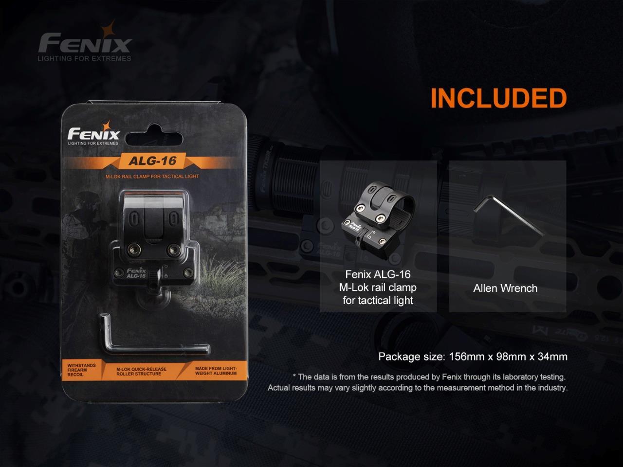 Fenix PD36R Pro 2800 Lumen rechargeable LED tactical flashlight & AER-05, ALG-16