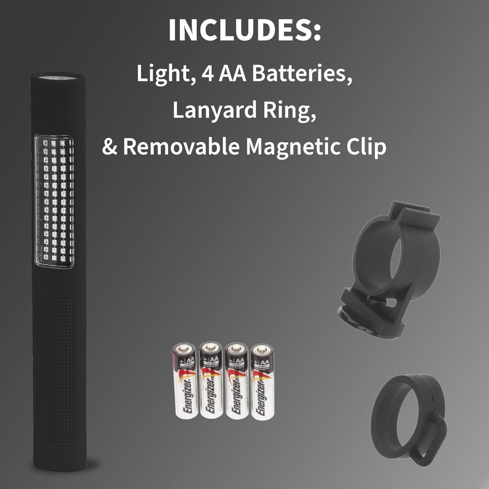 LED Safety Light Flashlight 150 Lumens Amber Floodlight White