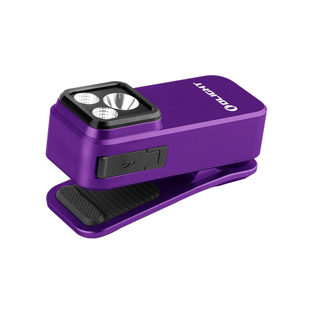 Olight Seeker 4 Pro Cyber Violet & Oclip Pro Purple & I3E 18th Anniversary Editi
