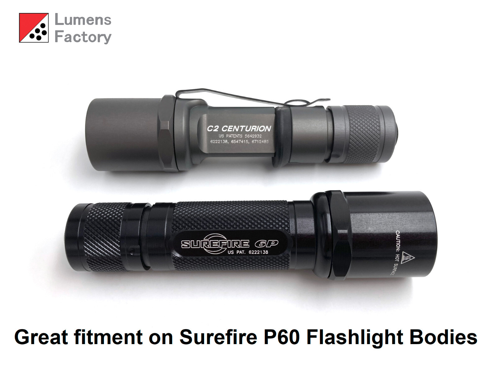 2.7-4.5V P60 QUAD LED 3 Mode Drop-in for Surefire G2 3P 6P C2 Z2 M2. 4000K R9080