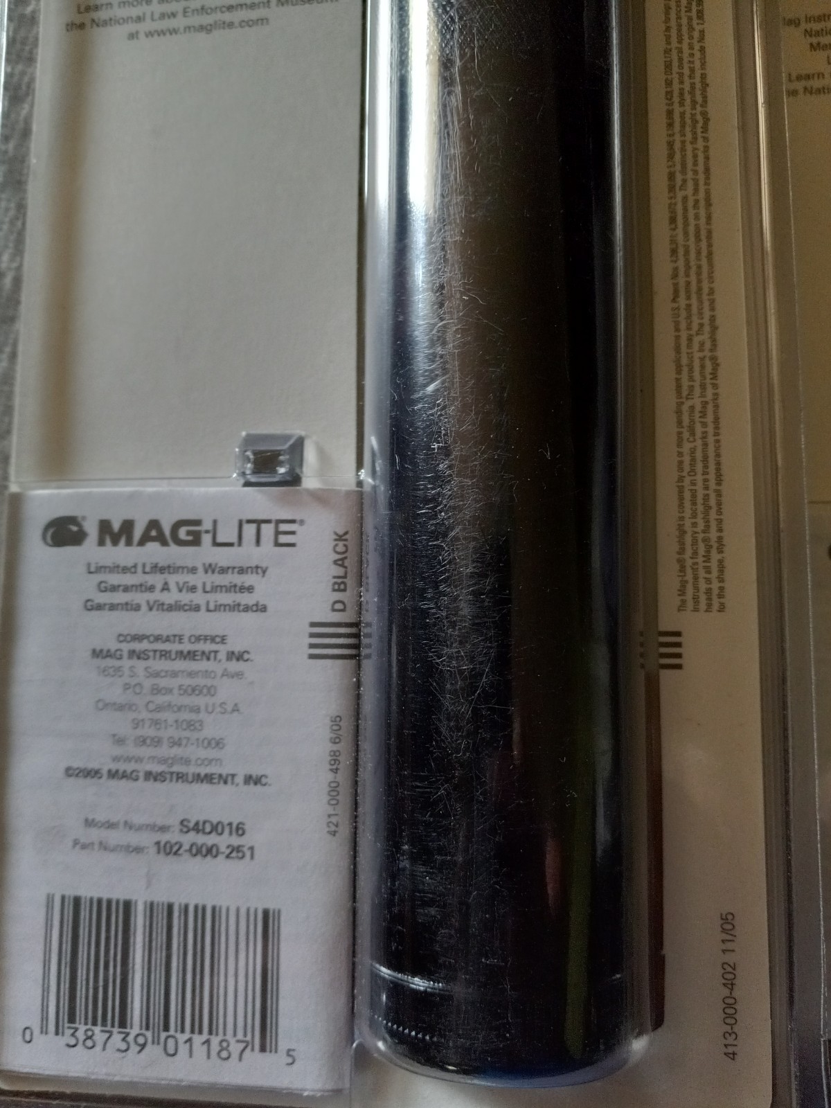 NOS Maglite Krypton 4D Cell