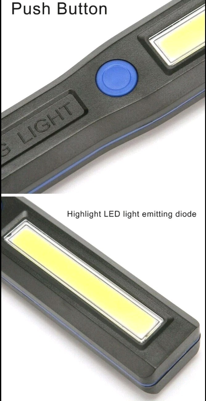 4 Super Bright Mini Magnetic Work Lights w/ Chip On Board 3 Modes Incl. Strobe