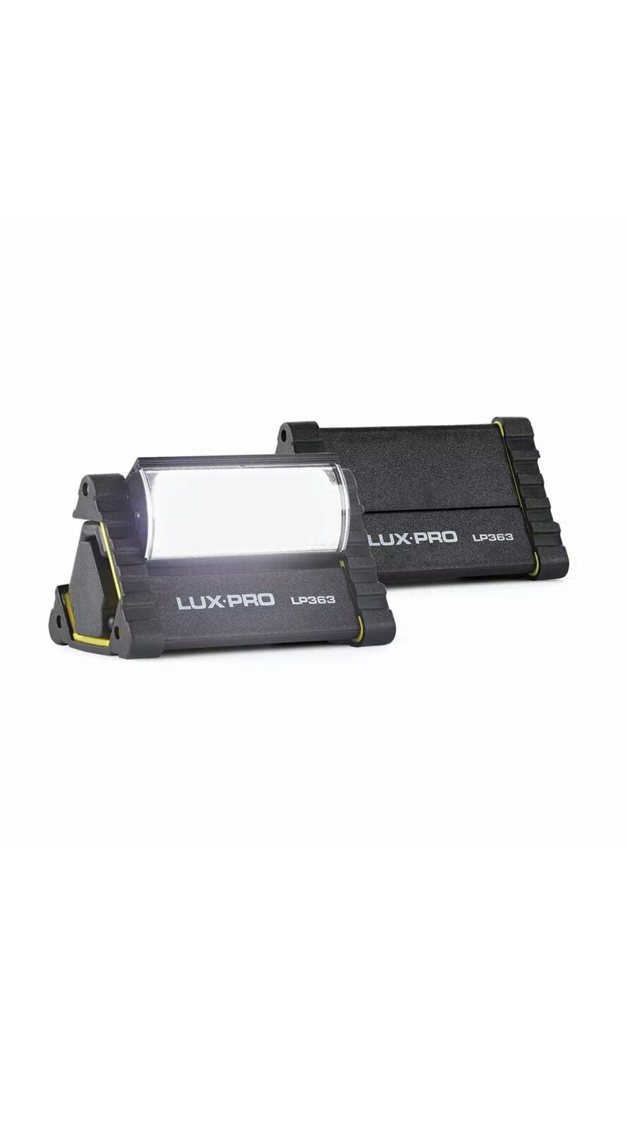LUXPRO 2 Pack 180 Lumen Broadbeam LED Mini Triangle Area Light – NEW LP362 NIB