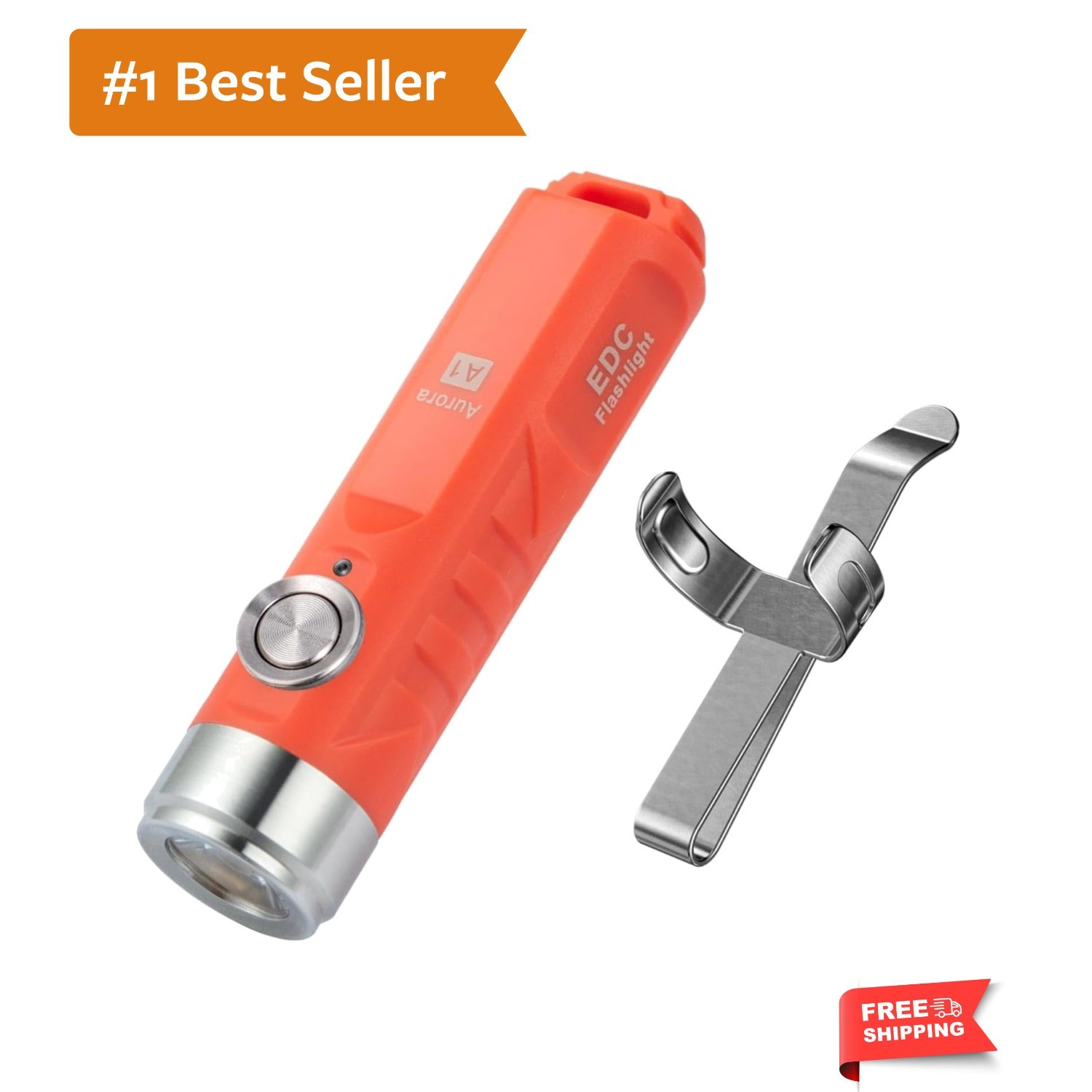 A1 USB C Rechargeable Keychain Flashlight 650 Lumens Super Bright Outdoor Min…