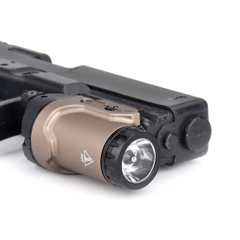 Tactical Mounted Light Metal LED Weapon Flashlight 400LM Pistol Light Strobe