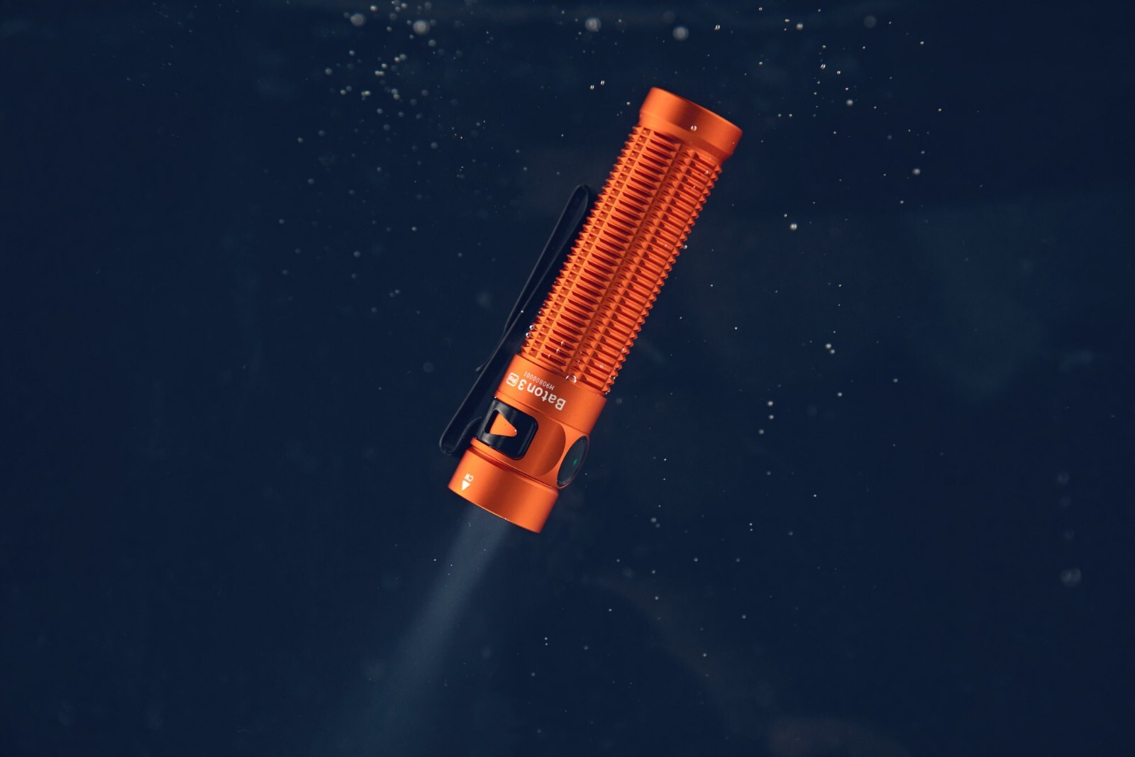 Olight Baton 3 Pro Orange Rechargeable Flashlight, 1500Lu, Cool White