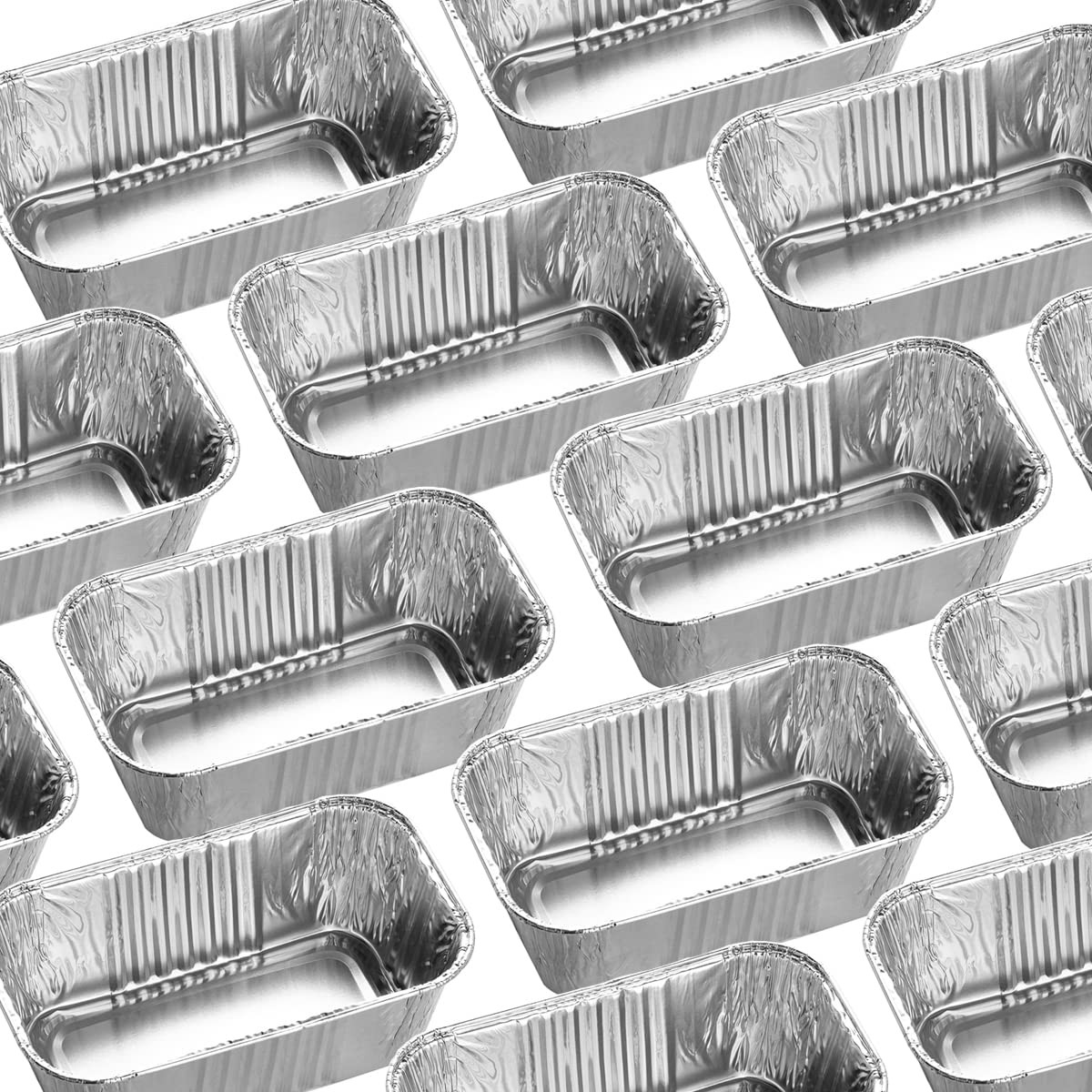 MOACOCK 100 Pack 1Lb Aluminum Mini Loaf Baking Pans, 6” x 3.5” 1Lb,