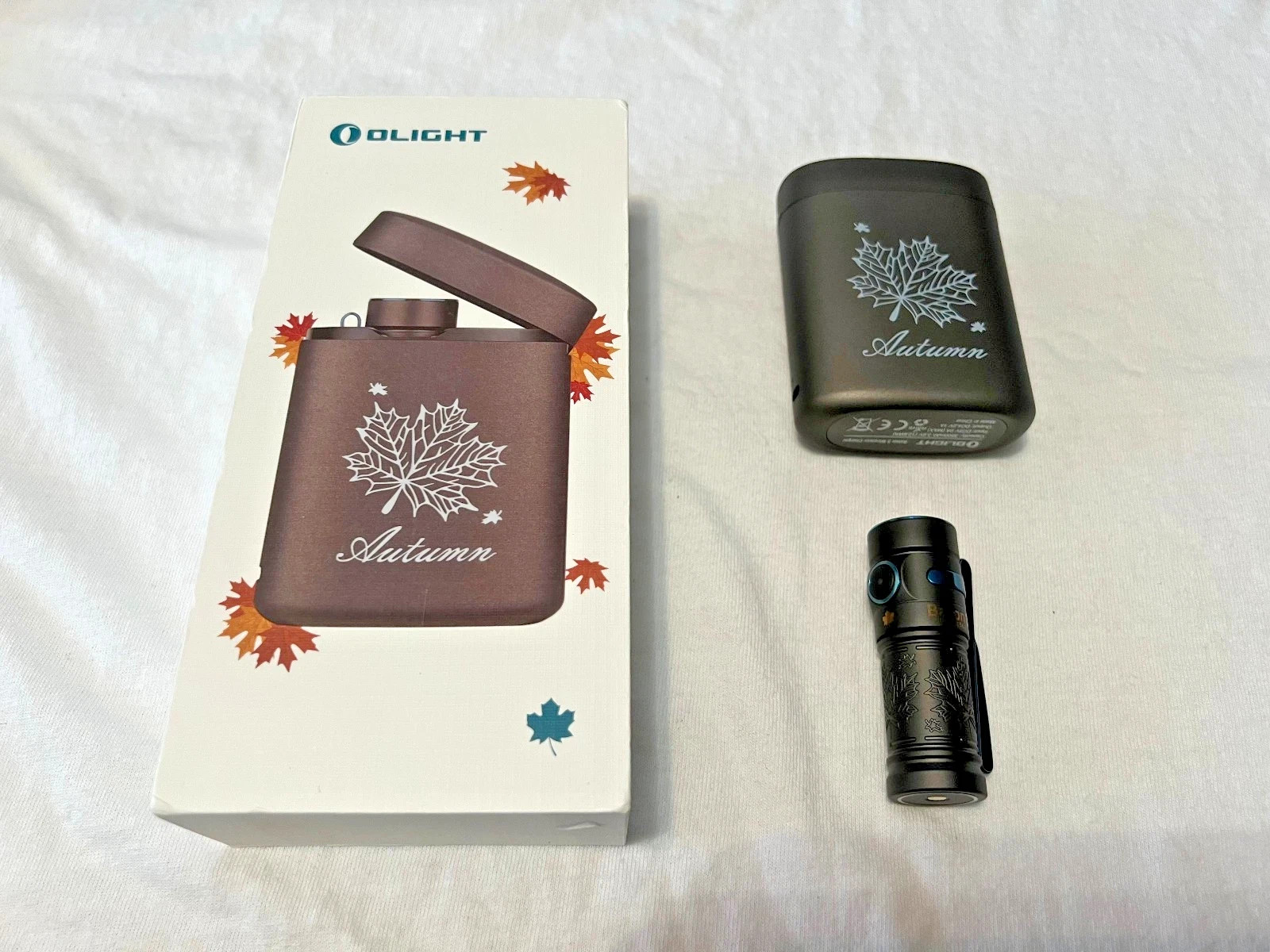 OLIGHT Baton 3 Ti Titanium Seasons Series (AUTUMN) 1200L Ltd Edition, Serialized
