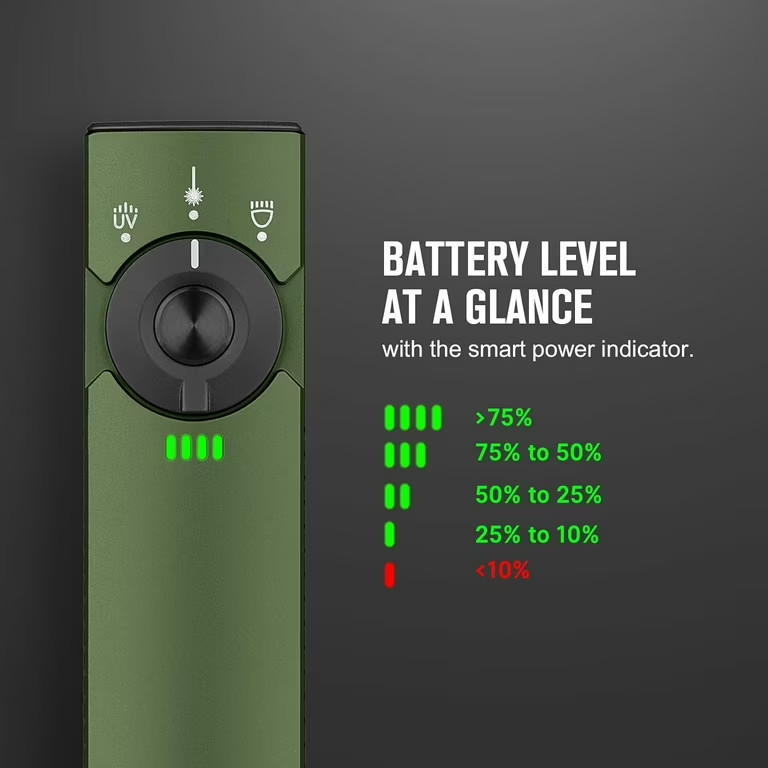 Olight Arkfeld Pro OD Green Flat EDC Flashlight Laser UV LED Light NIBNew In Box