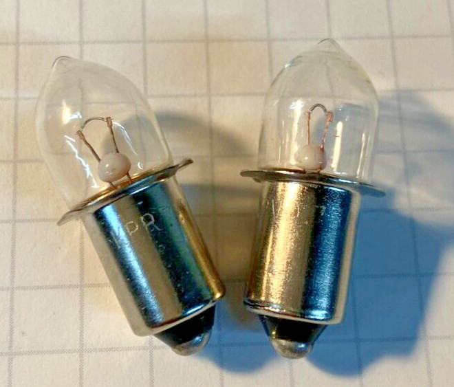 KPR118 FLASHLIGHT BULB 7.2V 0.75 A -KRYPTON LAMP – 2 LAMPS