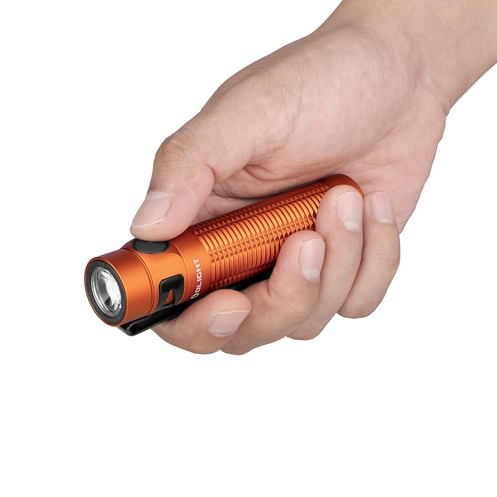 Olight Baton 3 Pro Orange Rechargeable Flashlight, 1500Lu, Cool White