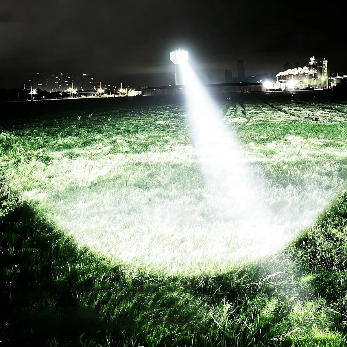 500Yards LED Flashlight Hunting Night Light Torch With Scope Mount 20mm Rail