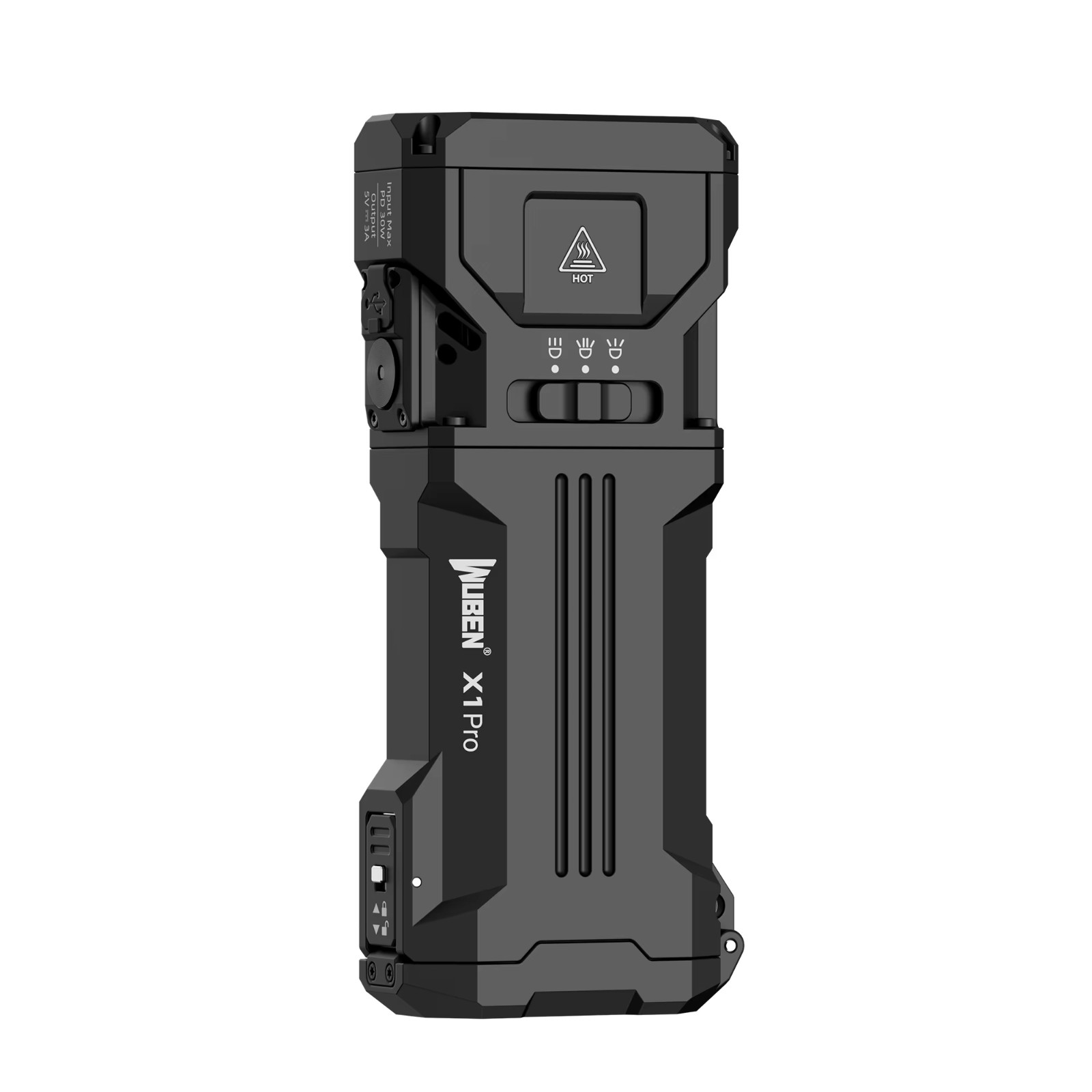 Wuben X1 Pro 12300 Lumens EDC Flashlight, 9600mAh Power Bank 30W Fast Charging