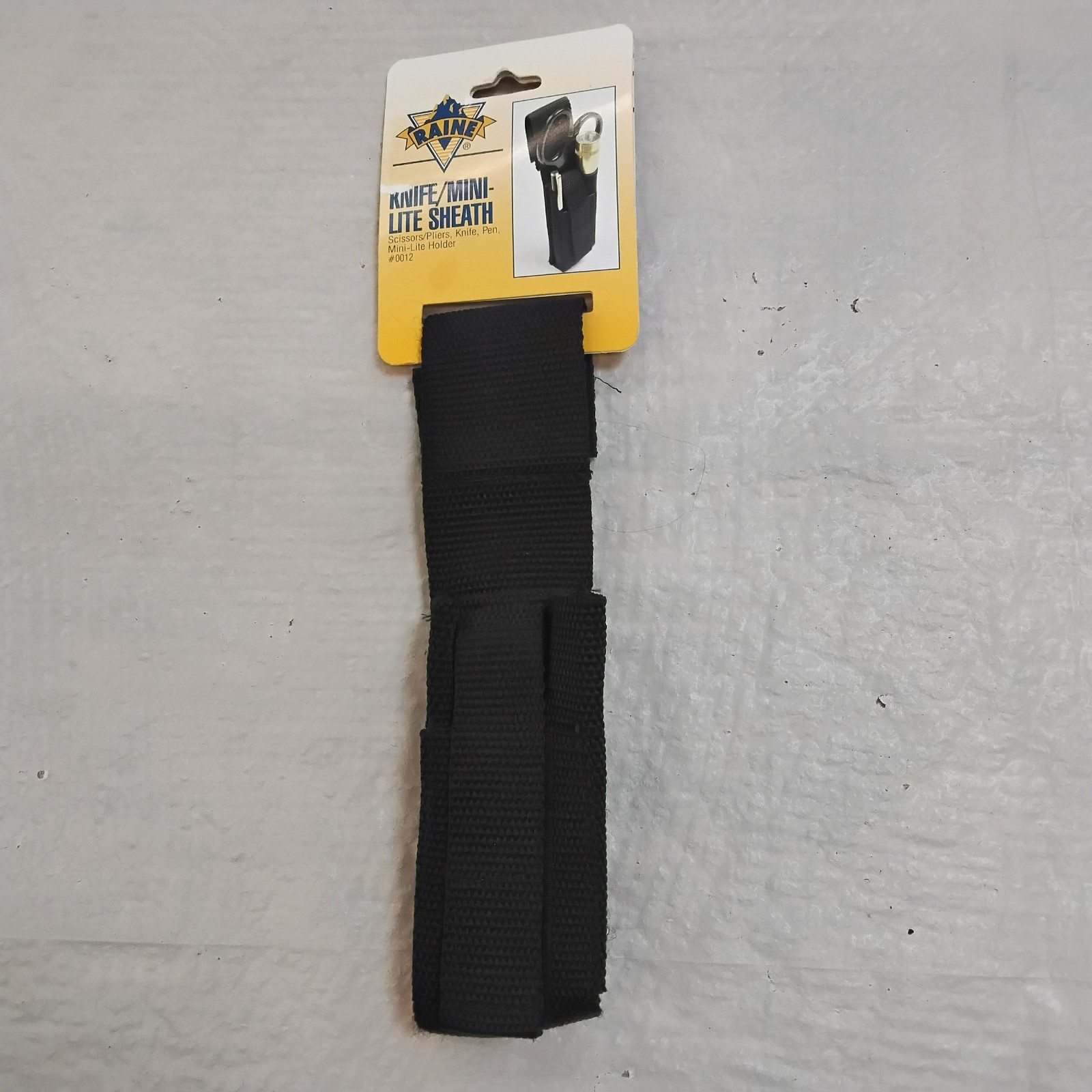 Raine Knife Mini Lite Sheath #0012 Black Nylon Belt Pouch Flashlight Pen Tool…