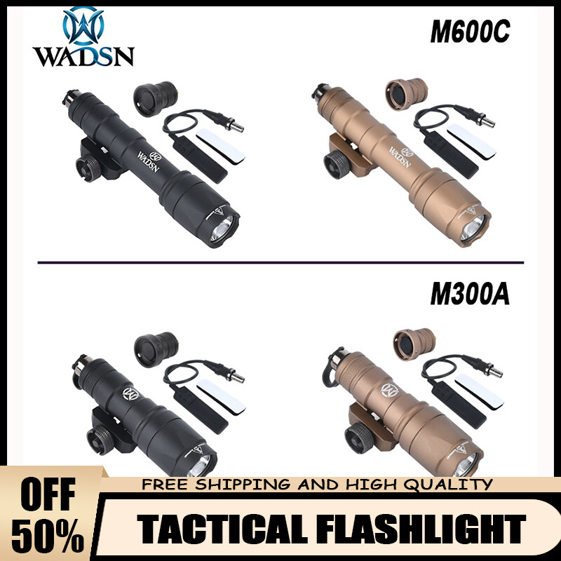 WADSN Airsoft Surefir M600C M600 M300 Tactical Scout Light Flashlight LED NEW