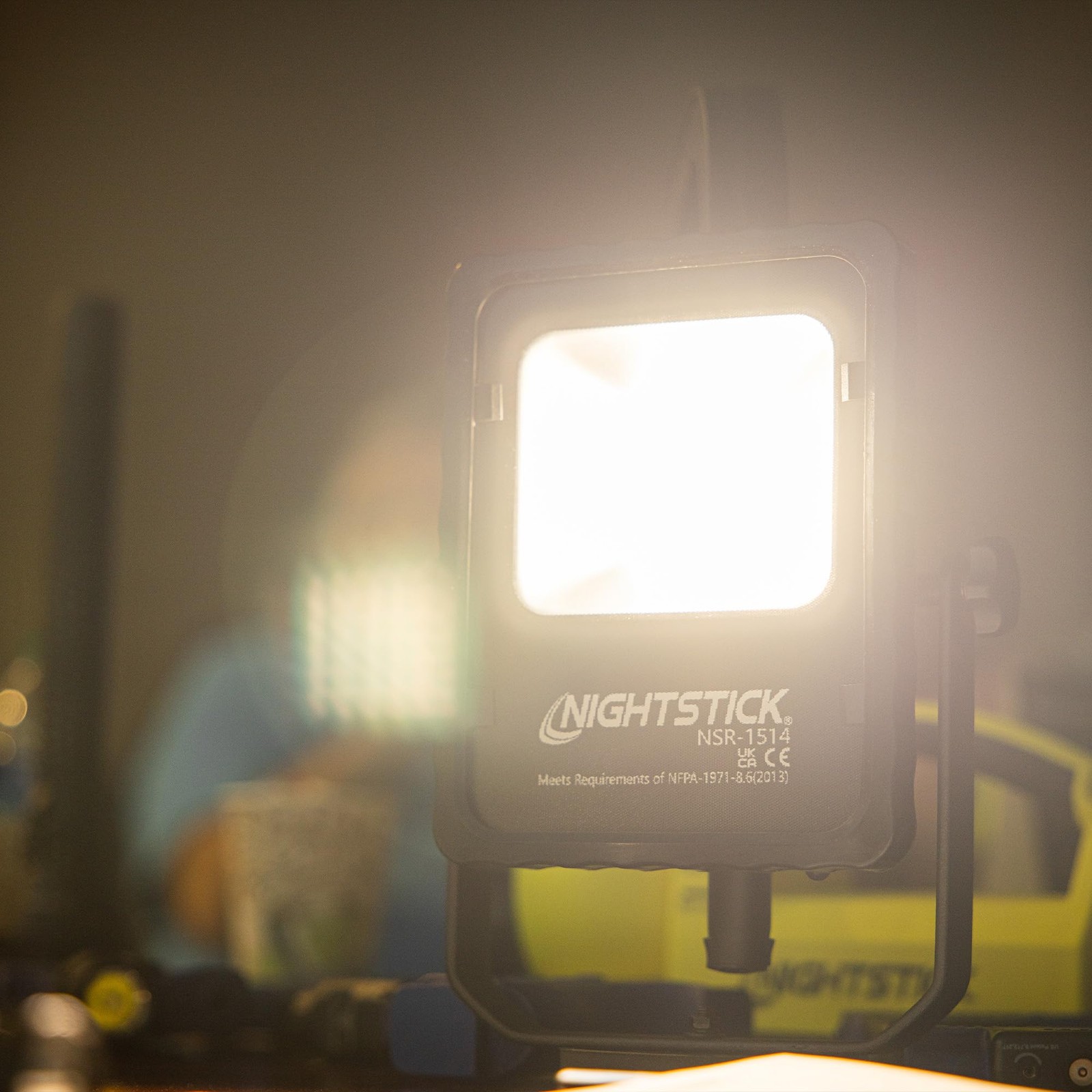 Nightstick NSR-1514 Rechargeable LED Area Light with Magnetic Base Black