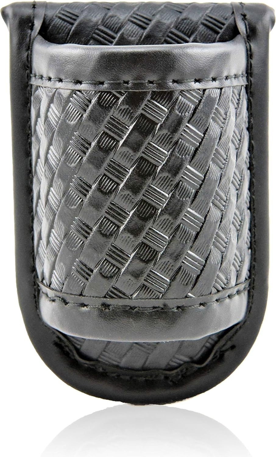 Durable Duty Belt Flashlight Holder for 1 Inch Flashlights – Black Leather