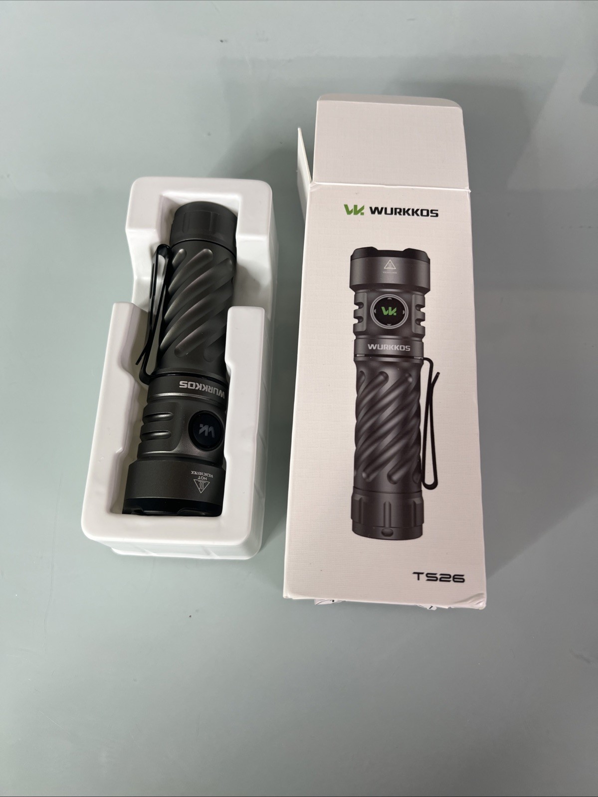 Wurkkos TS26 Rechargeable Flashlight 3470 High Lumens, USB C LED Flashlight with
