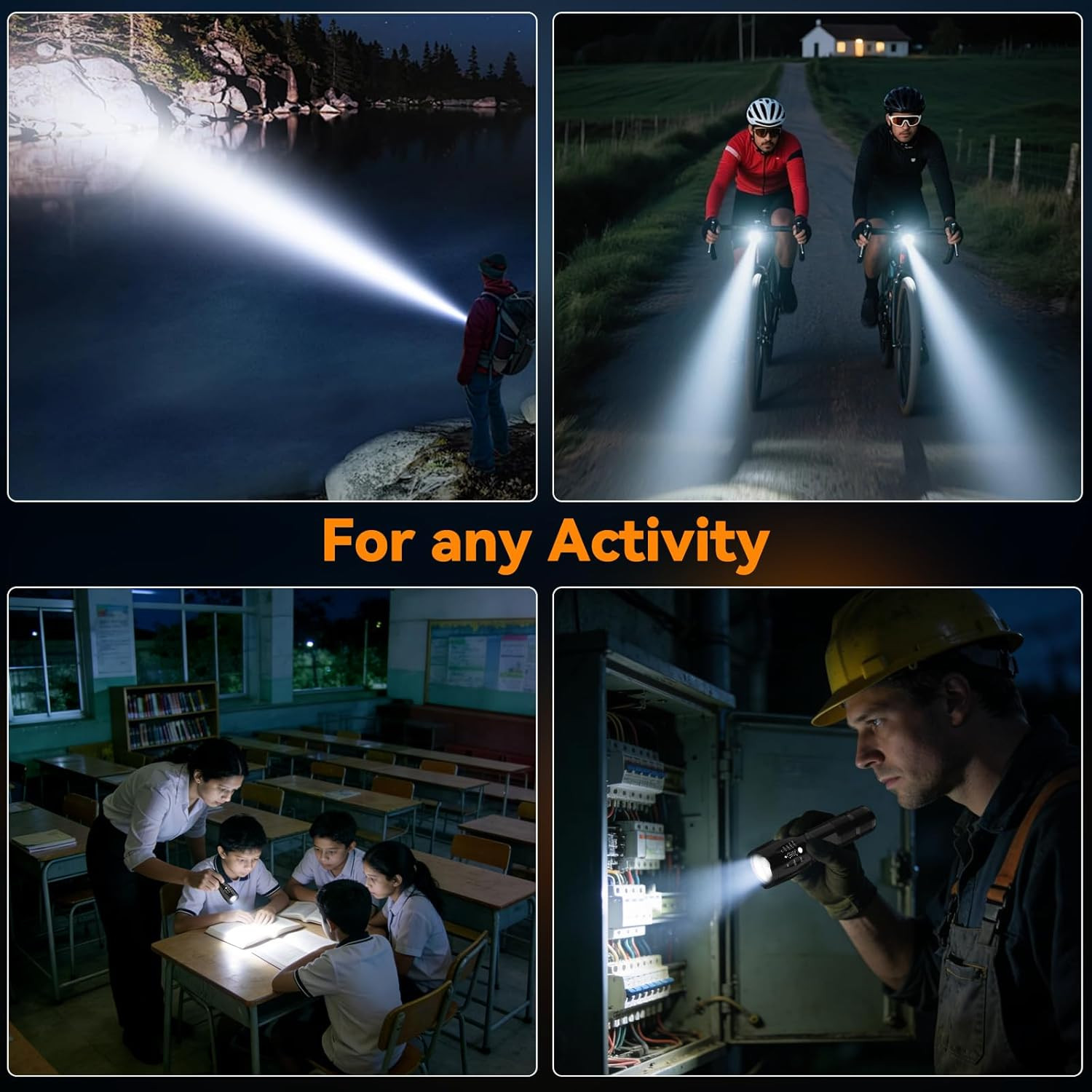 LED Flashlight 2 Pack, High Lumens Small Tactical Flashlights with 5 Modes, Wate