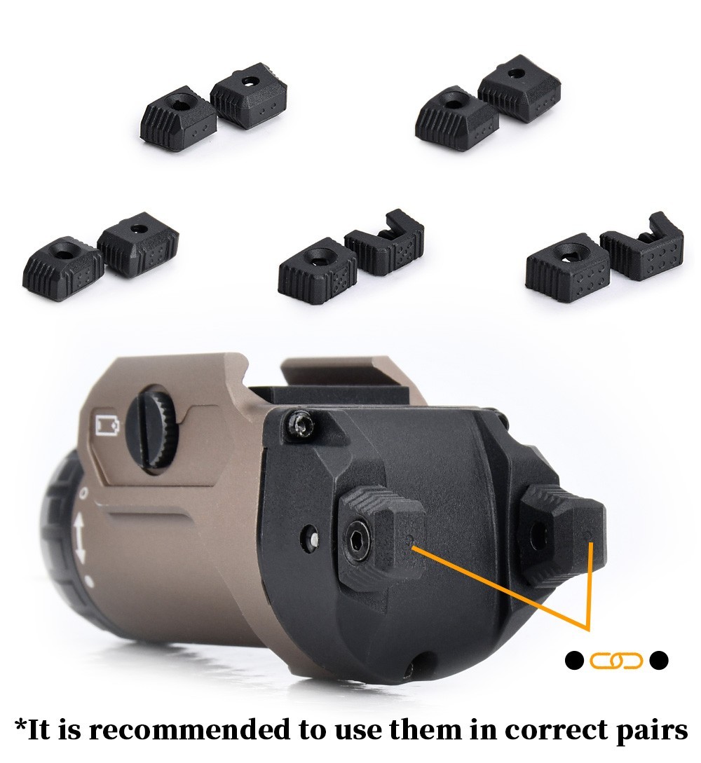 Tactical Mounted Light Metal LED Weapon Flashlight 400LM Pistol Light Strobe