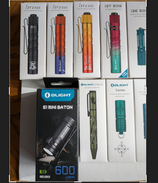 Olight 11 Lights, added two more lights 7-27-24 See Description For List
