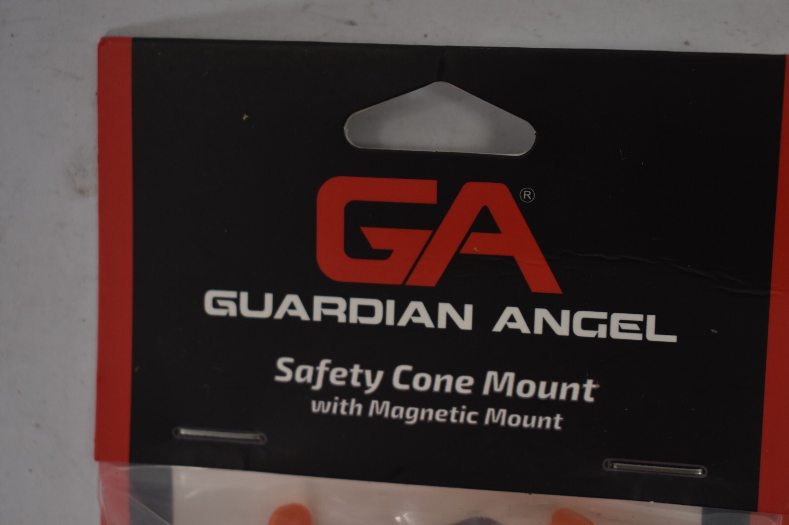Guardian Angel Elite Construction Safety Cone Mount Orange w Magnetic Mount