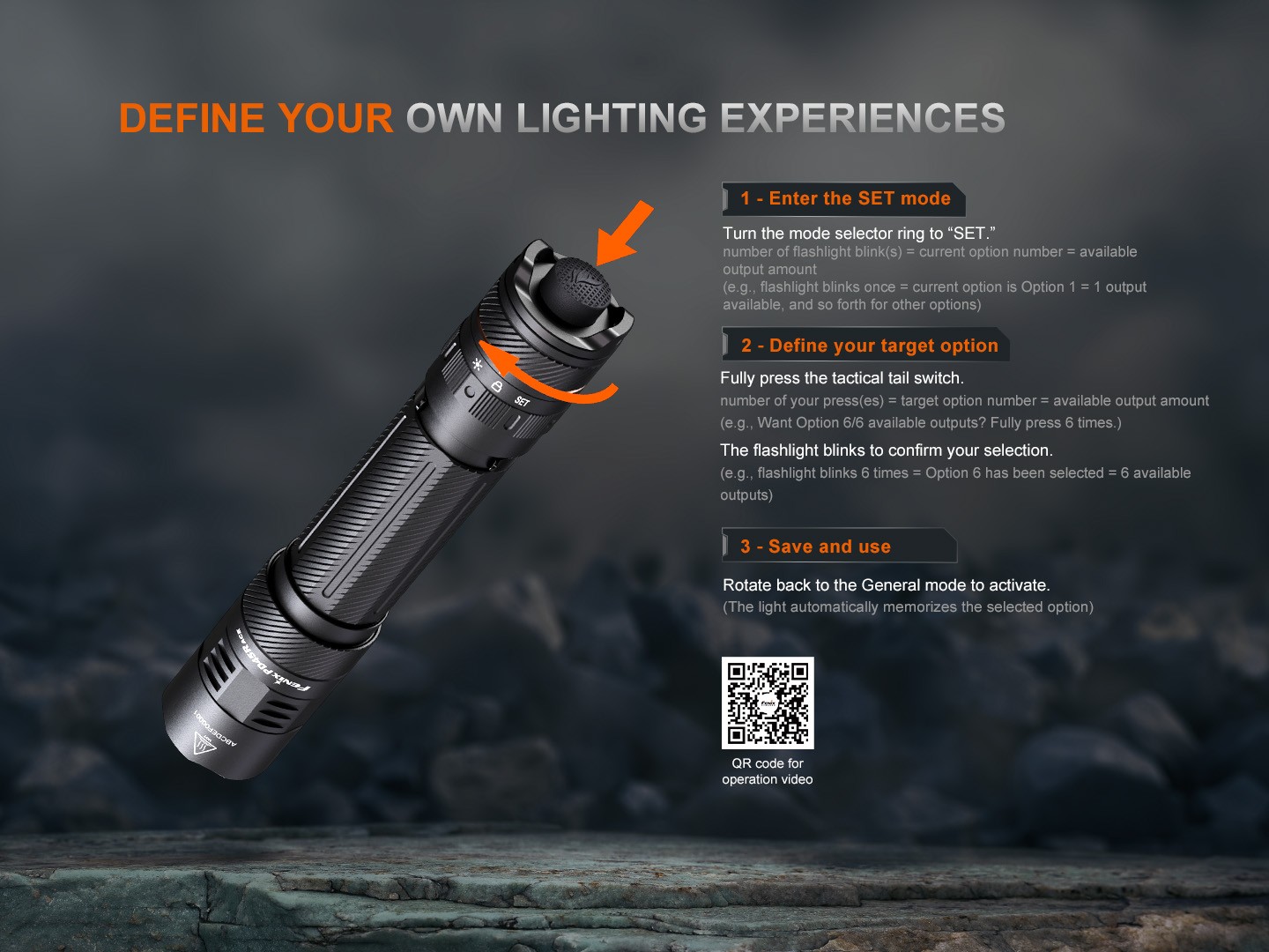 Fenix PD45R ACE 3200 Lumens Multi-Mode Rechargeable Tactical Flashlight