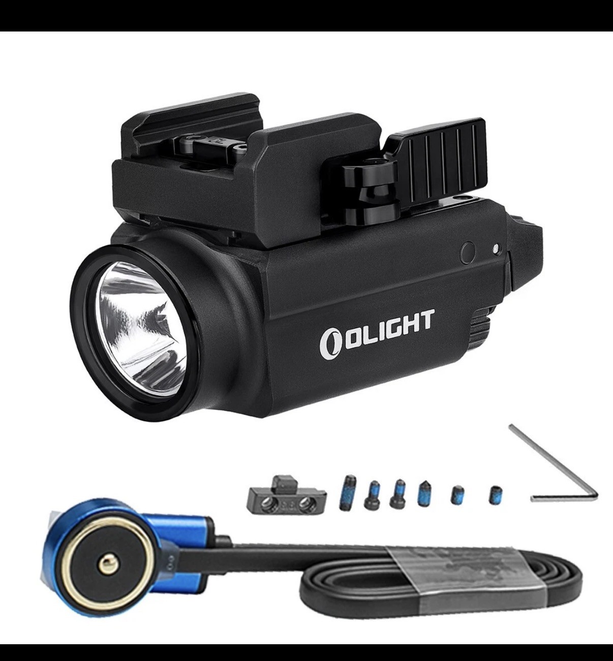 Olight Baldr S Black 800 Lumen Pistol Flashlight with Green Laser Sight
