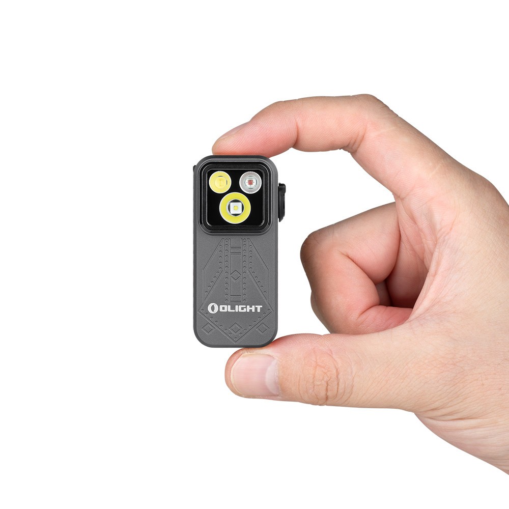 Olight Oclip Pro Phantom Squadron Flashlight, Flood/Spot/Red Light, 500 Lum