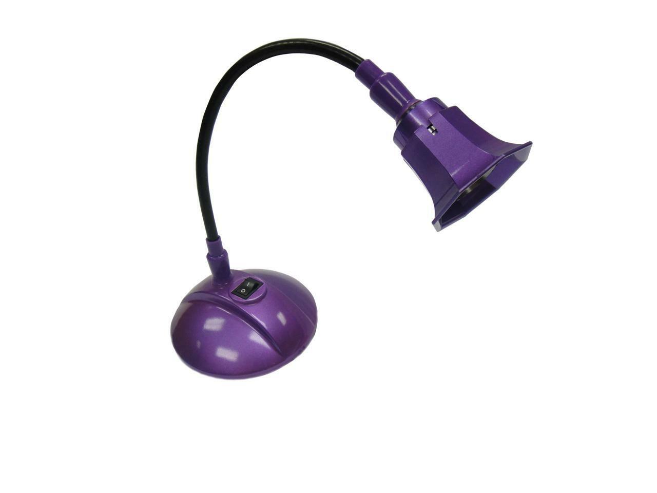 Portable LED Lamp with Magnet Base (Purple) can work with 3 AA Batteries