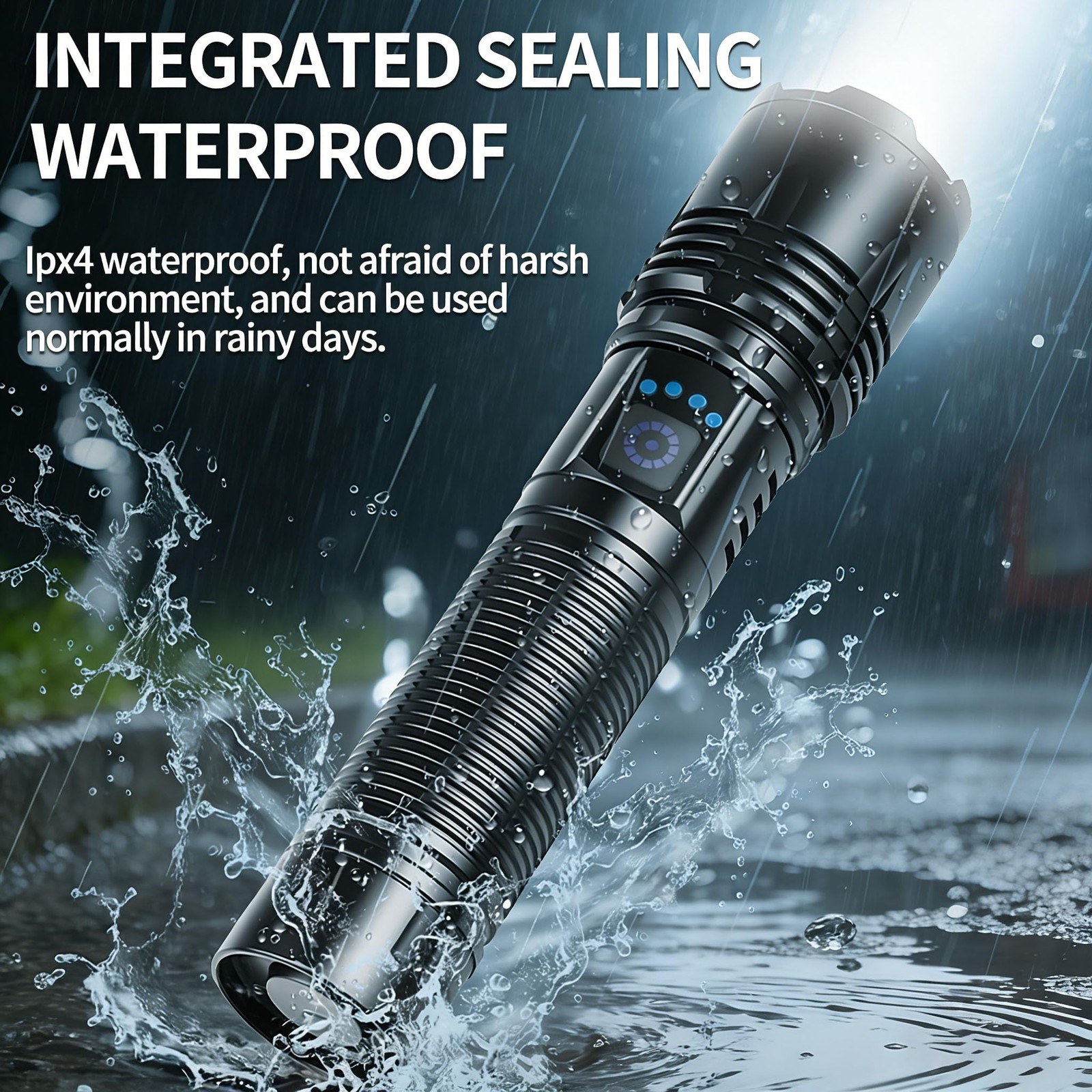 Flashlights High Lumens Rechargeable 800m Long Range 5 Mode, Waterproof, Powe…