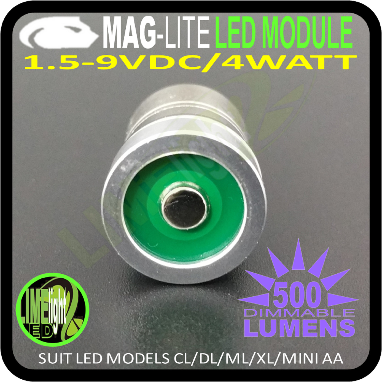 MAGLITE LED UPGRADE 500lm AAL/CL/DL/ML/XL DIMMABLE BULB GLOBE FLASHLIGHT TORCH