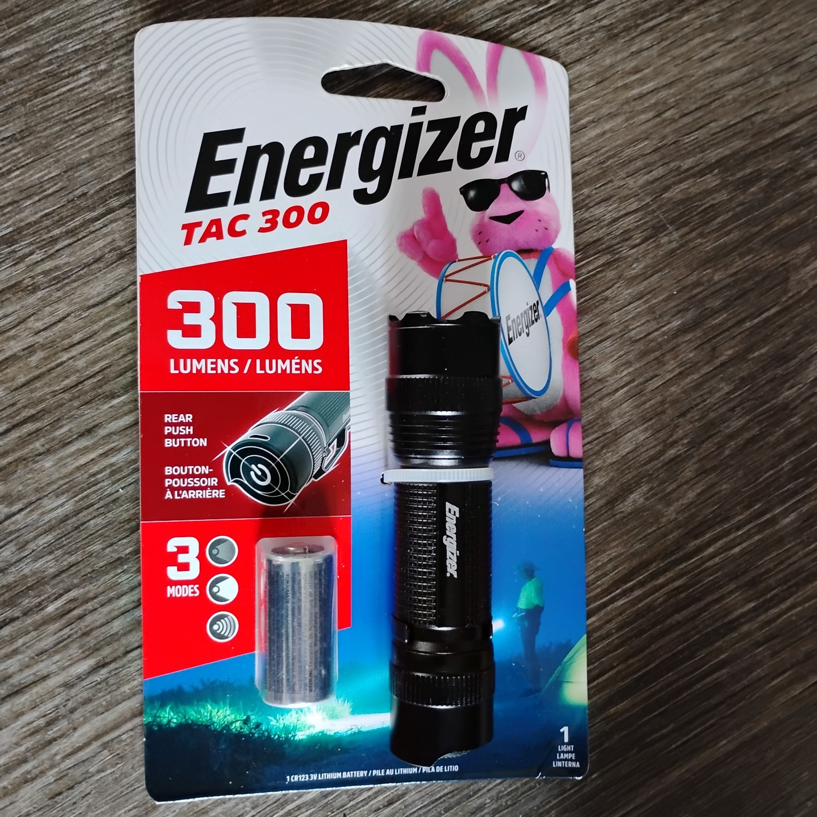 TAC 300 LED Tactical Metal Flashlight, 300 Lumens