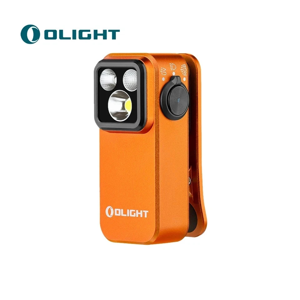 Olight Oclip Pro S 600LM Rechargeable EDC Clip Flashlight RGB UV USB-C