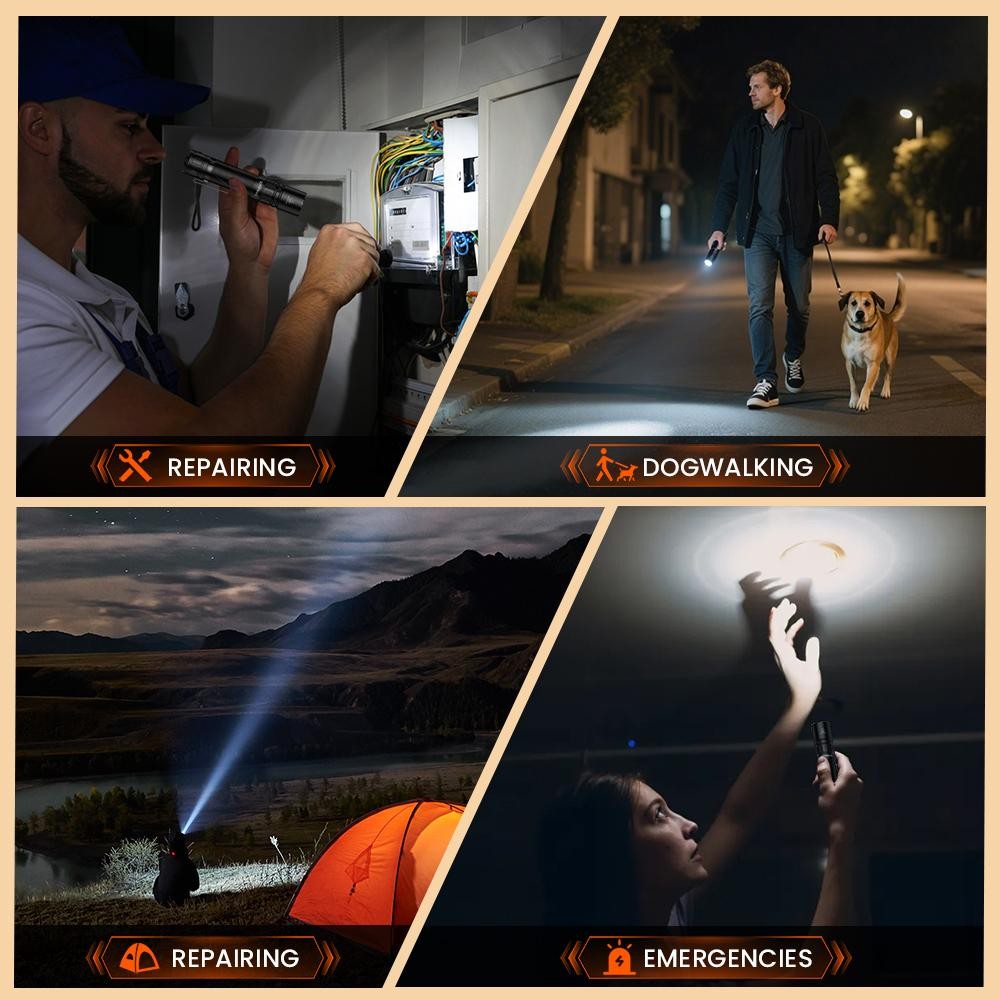 SOFIRN SK30 3000LM Tactical Flashlight SFT70 LED USB C Rechargeable Torch 21700