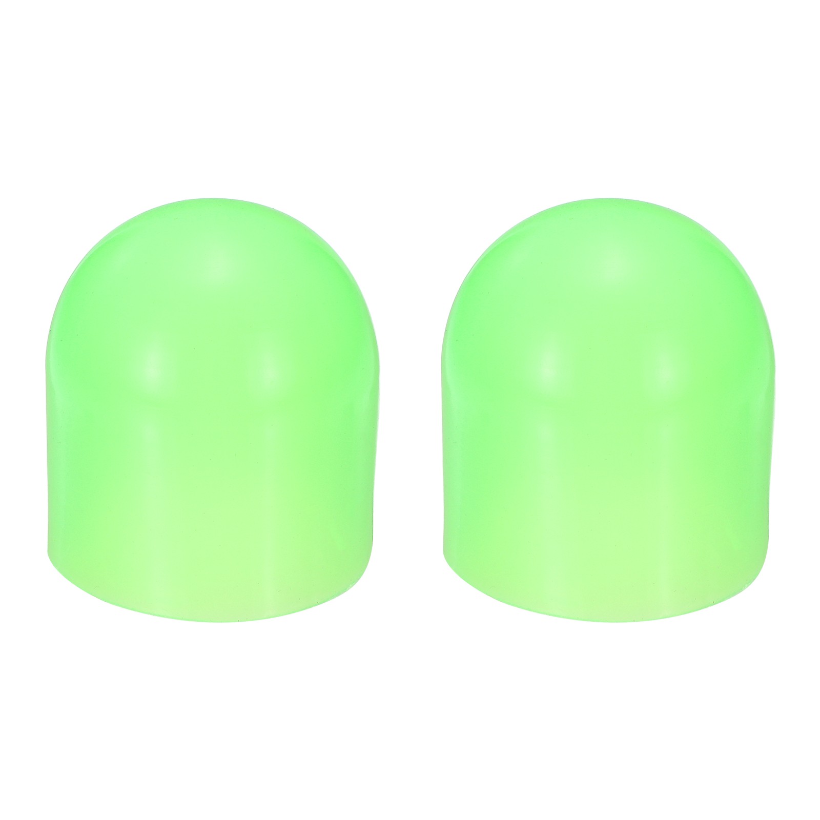 2Pcs Flashlight Diffuser Cap, 43mm IDx50mm Flexible Silicone End Cap, Green