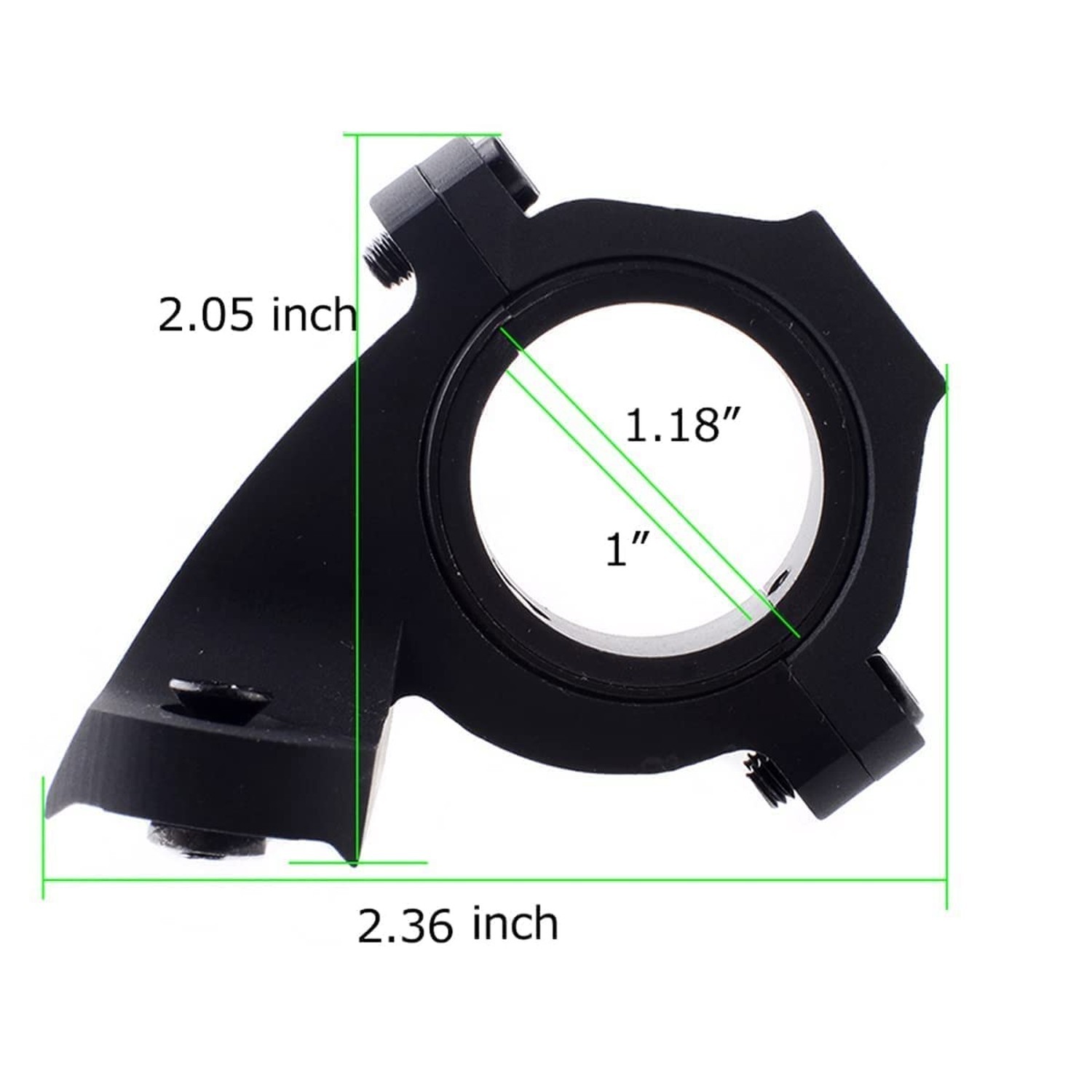 Flashlight Mount for Mlok Offset Ring Mount Adjustable Angle 1.18 1 Inch