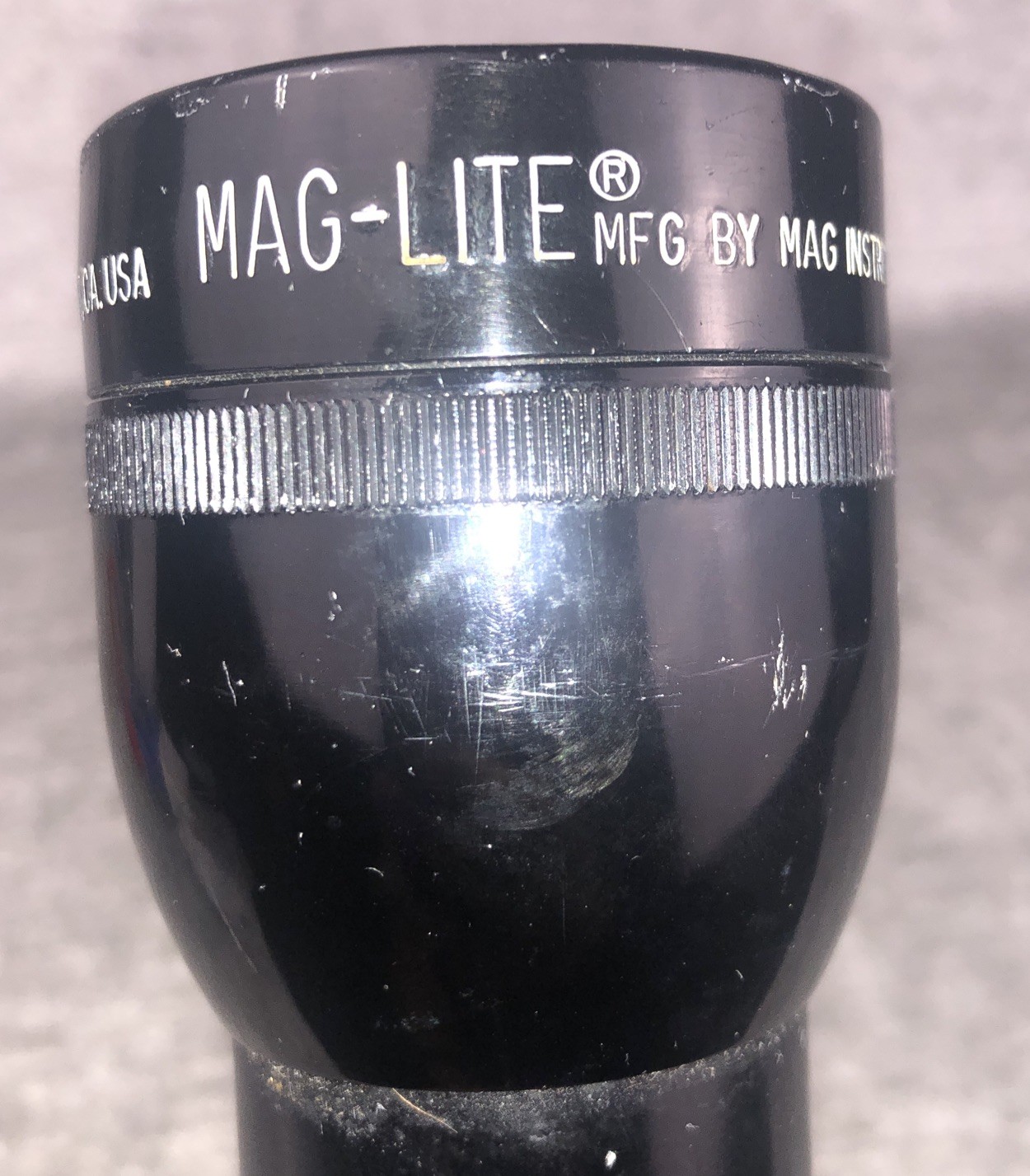 Vintage MAG-LITE Flash Light 12 1/2 Inch Metal 3D Cell Black Tested & Working