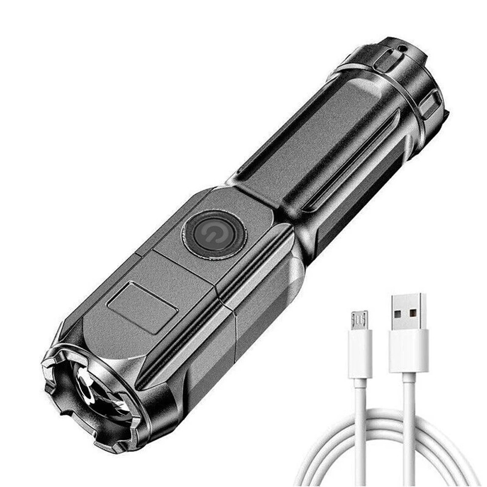 Rechargeable 990000LM LED Flashlight Super Bright Tactical Police Torch Zoomable