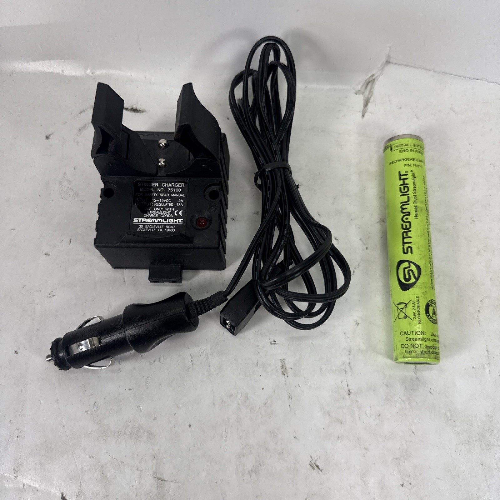 Streamlight Stinger LED Flashlight With Battery & Charger (Orange) | TESTED