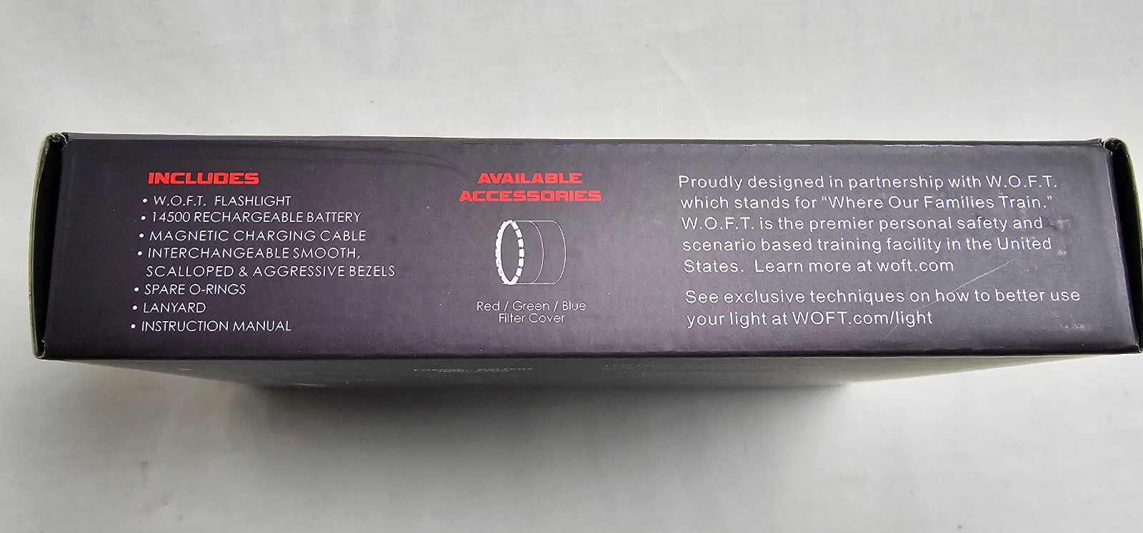 Powertac W.O.F.T. WOFT 1200 Lumens Flashlight Light Self Defense