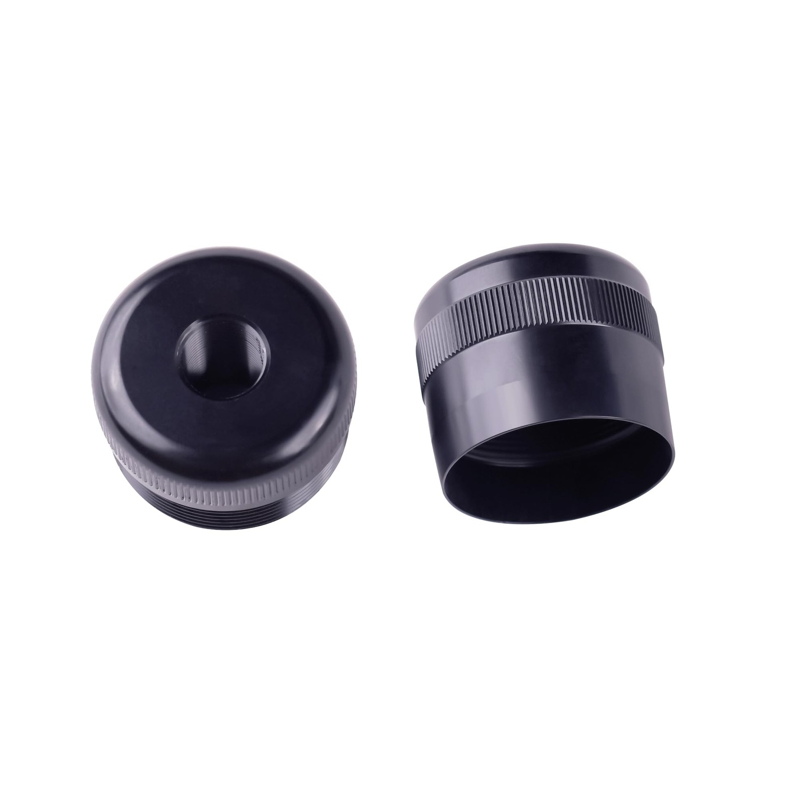 XYgdhqpt 1/2″-28 Threaded Aluminum End Caps (Black) 1/2″-28 Threading for Sec…